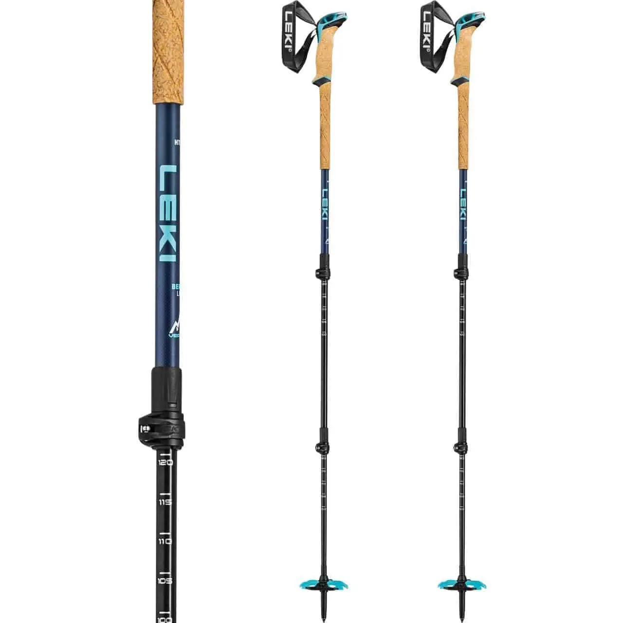 Leki Bernina Lite 3 Denimblue/darkblue/mint - Afbeelding 2