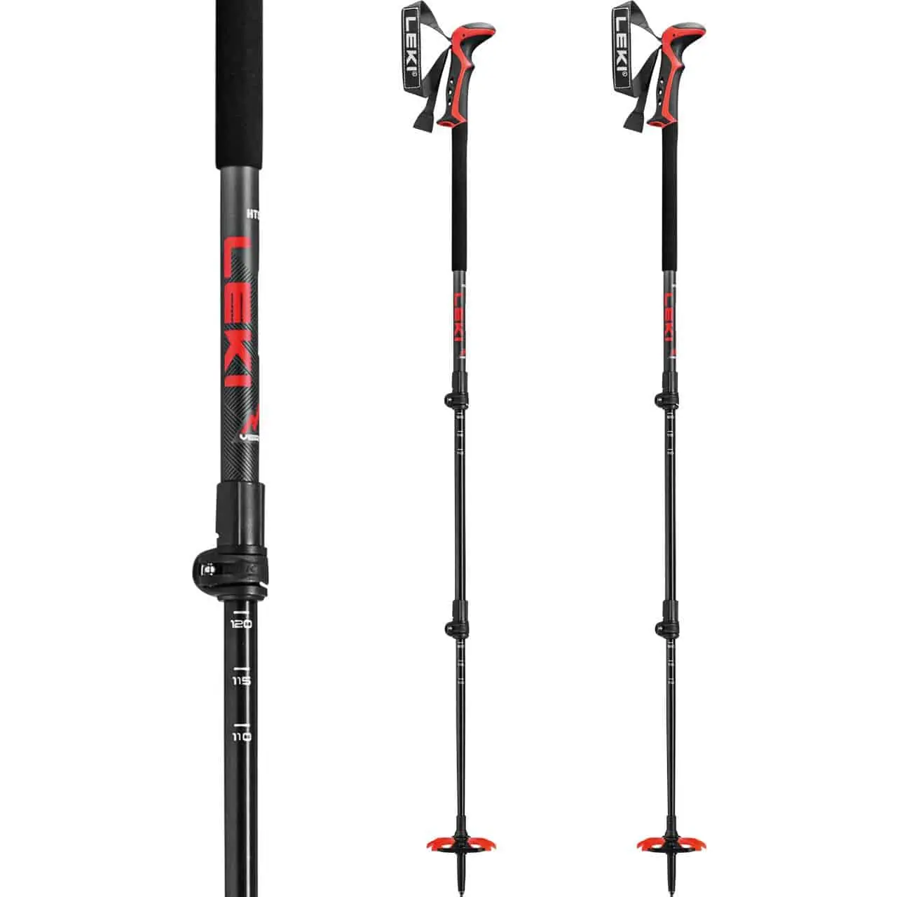 Leki Haute Route 3 Dark Anthra/dark Red/black - Afbeelding 2