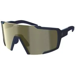 Scott Shield Sunglasses Submariner Blue/gold Chrome