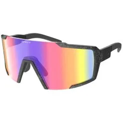 Scott Shield Sunglasses Marble Black/teal Chrome