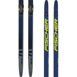 Fischer Aerolite Skate 70 Blue/yellow Inkl. Control Skate Step-In Bindings (2023/24)